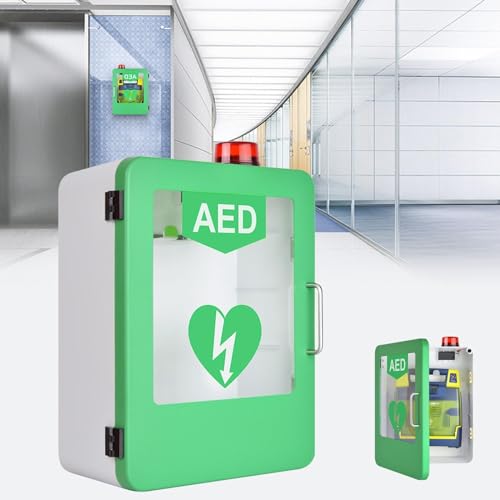 Armoire DAE boîte d'alarme de défibrillation cardiaque murale en plastique réglable