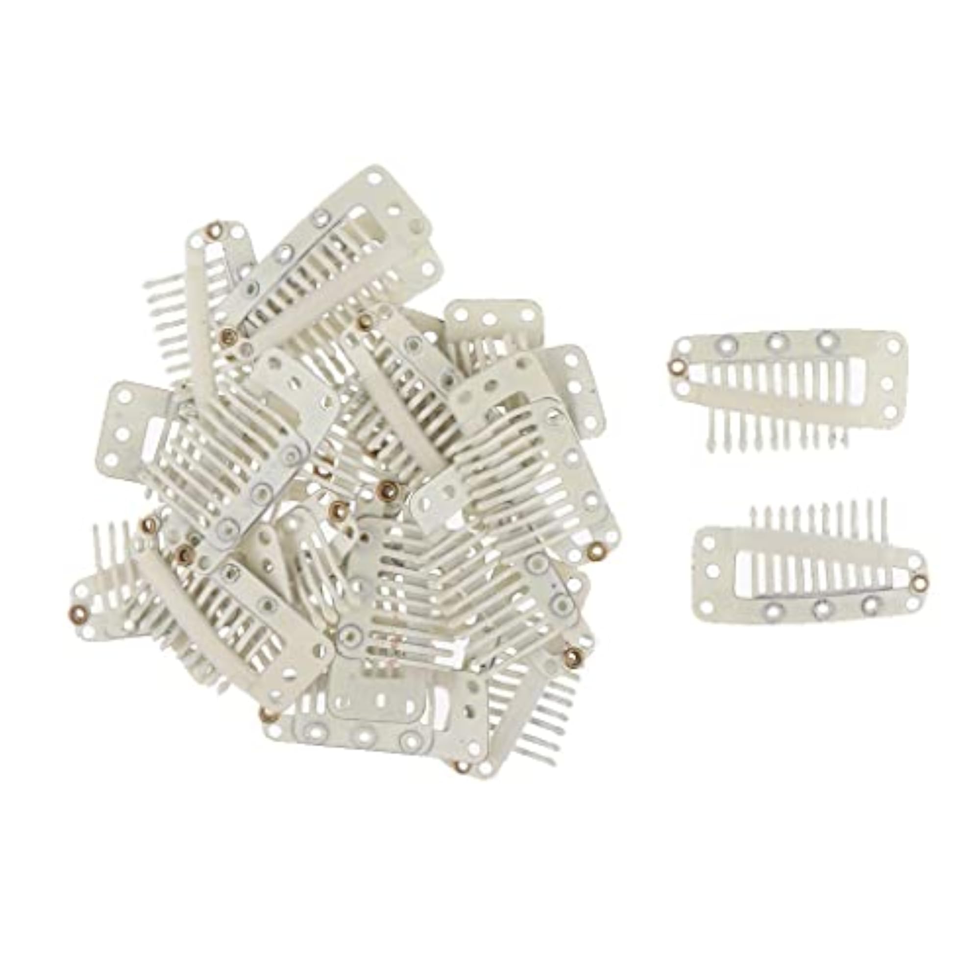20 Pcs Hair Extension Snap Clips for Wig Grips