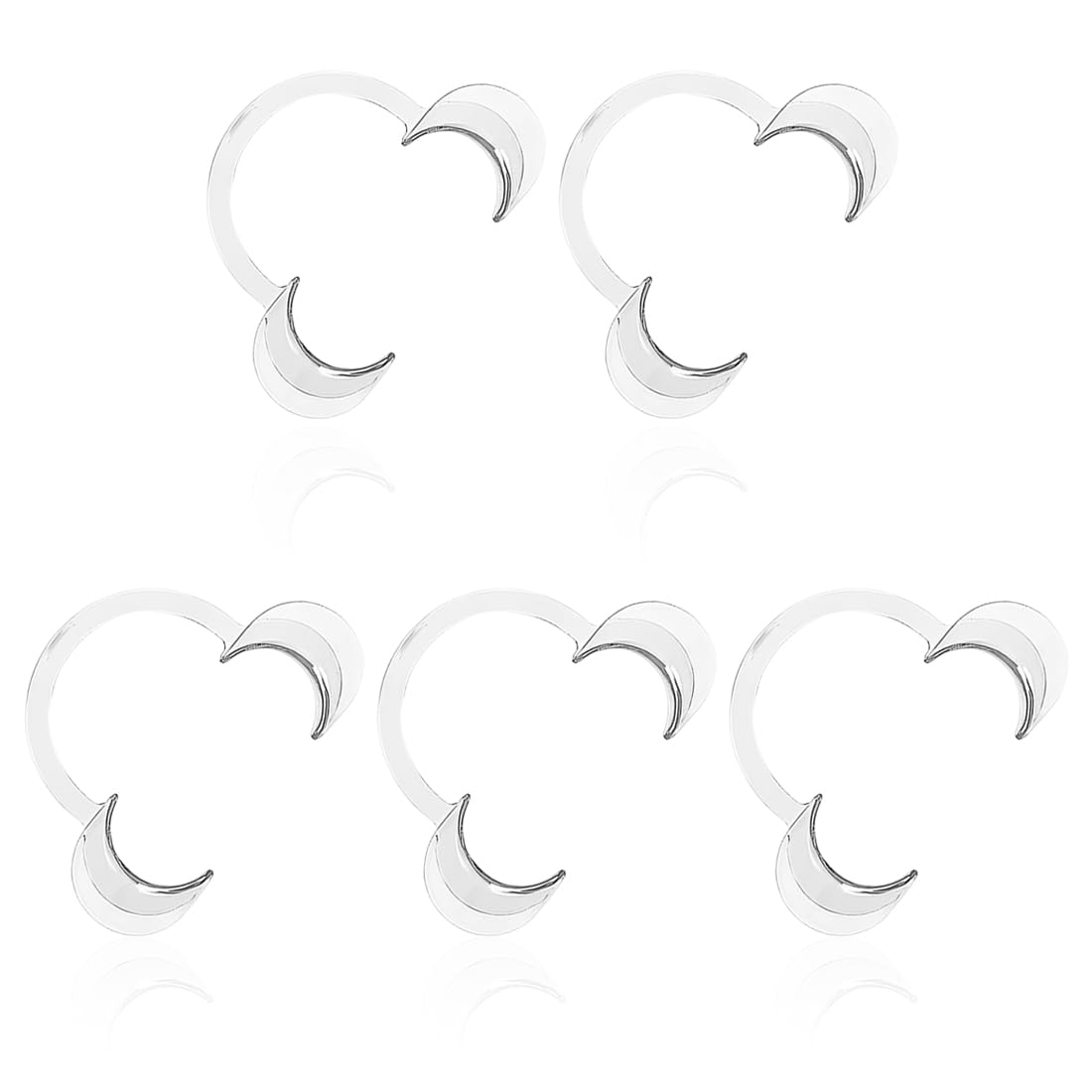 Clips Dentales Abrebocas Transparente 12x9cm Plástico Separador Boca Dental