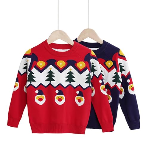 Toddler Boys Girls Christmas Sweaters New Year's Warm Knitwear Cute Xmas Holiday Part𝐲 Knitted Pullover Top2