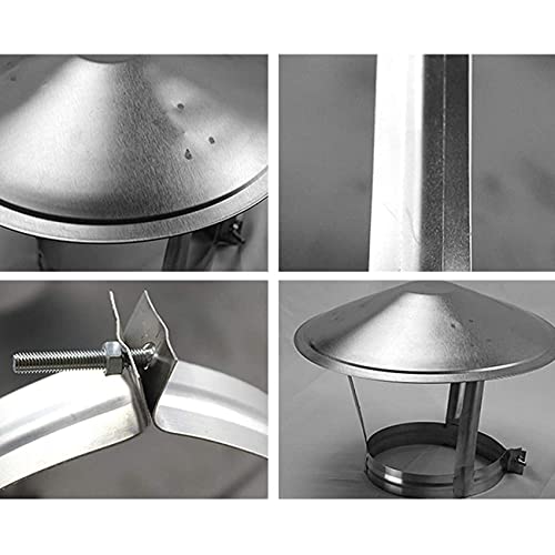 Chapeau de ventilation acier inoxydable pour protéger votre poêle et cheminée tout l'hiver
