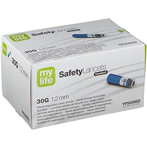 Mylife SafetyLancets lancettes de sécurité boîte de 100 pièces prélèvement capillaire