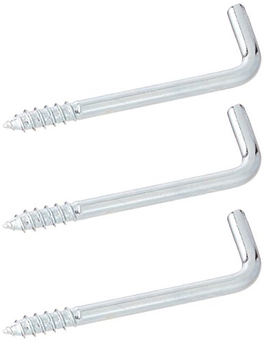 National Hardware N120-337 Square Bend Hooks, Zinc Plated, #106, 2-5/8"
