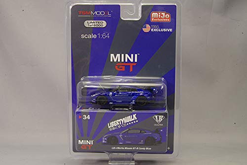 Mini GT 1/64 LB Works Nissan Skyline GT-R R35 Candy Blue MGT00034