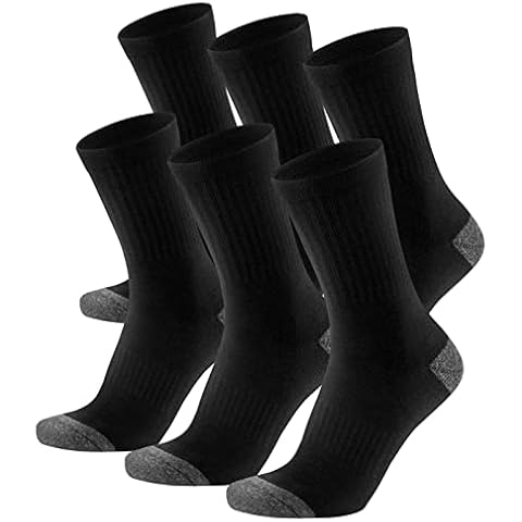 KEECOW 6 Pairs Mens Socks for Hiking Walking Sport Work Crew Athletic Winter Warm Socks Cover