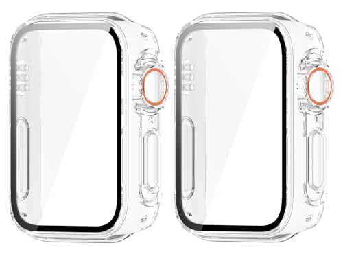 SHEAWA for Xiaomi Smart Band 9 Pro �P�[�X �J�o�[ 2�Z�b�g PC+�����K���X�t�B���� �O�ϕϐg 9H�d�x �N���A�P�[�X �S�ʕی� ��̌^�ی�P�[�X �ی�J�o�[ �ϏՌ� �A�N�Z�T���[ (����)