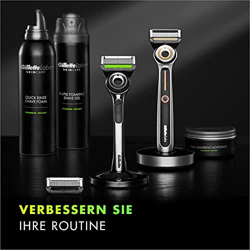 Gillette Labs Rasierklingen, 9 Ersatzklingen, für Gillette Labs Nassrasierer Herren mit Reinigungs-Element und Heated Razor - Image 7