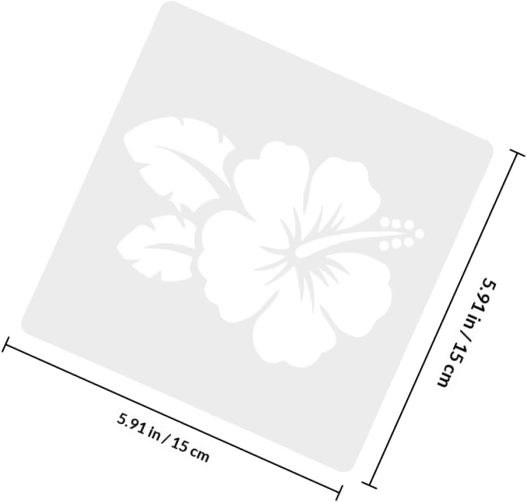 32pcs Flower Pattern Drawing Templates DIY Stencils for Crafts Reusable