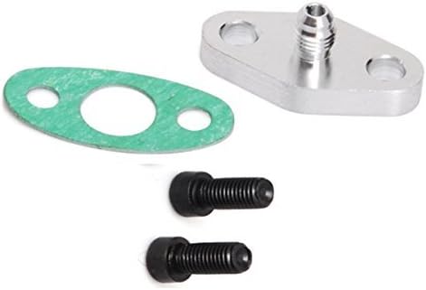 Turbo Oil Feed Restricter Flange -AN4 W/ Built In Restricter For Ball Bearing Turbos