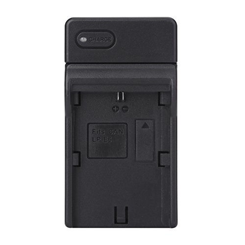 Battery Charger,USB Battery Charger for Canon LP-E6,EOS 5D, Mark II,5D Mark III,6D,60D,60Da,7D,70D Cameras,Black