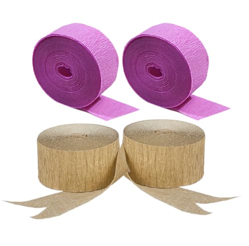 Serpentins en papier crépon pour mariages et décoration de salle d'anniversaire