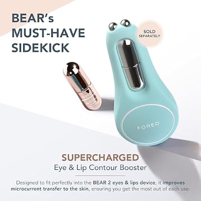FOREO SUPERCHARGED Eye & Lip Contour Booster Serum - Conductive Gel - Niacinamide Serum - Anti Aging Serum - Lip Plumping & Puffy Eyes Treatment - Practical Travel Size - 3 x 0.12 fl.oz. Capsules