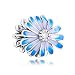 Produktbild CHICBUY 2020 Frühlingsblaue Gänseblümchen-Zwischenperle 925 Silber DIY passt für Original Pandora Armbänder Charm Modeschmuck