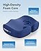 HUANUO Ergonomic Seat Cushion for Office Chair, Extra Large Car Seat Cushion, Tailbone and Back Support, Cooling Gel Enhanced, 4-Zone Pressure Relief Chair Cushions for Office, Car, Wheelchair