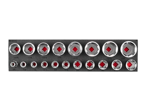 Image of TEKTON 1 /2 Inch Drive 6-Point Socket Set, 19-Piece | SHD92800