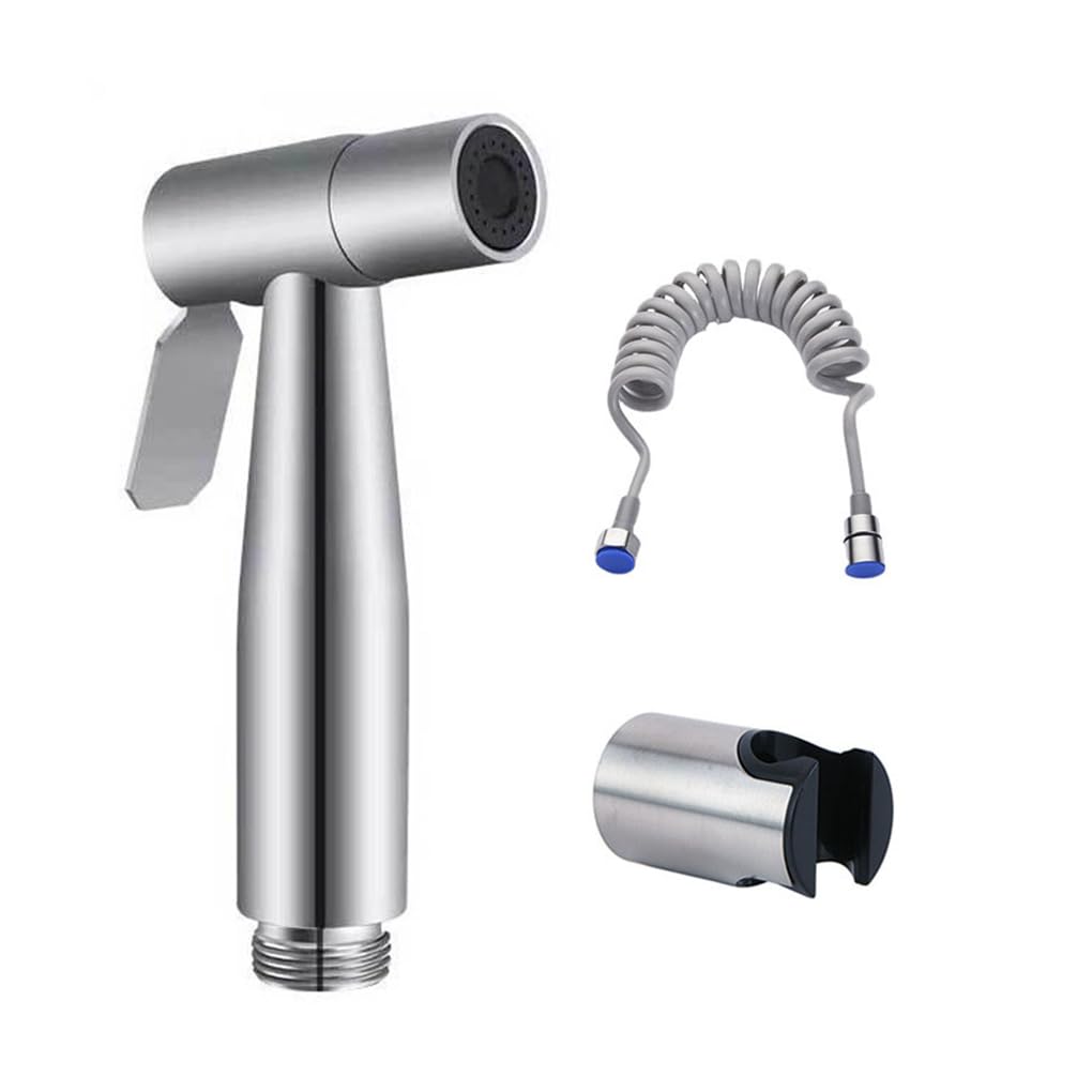 YIXANNX Hand Held Bidet Sprayer Diaper Bathroom Toilet Faucet Shower Washing Replaceable Improvement Household Spray, Sprayer Bracket Hose