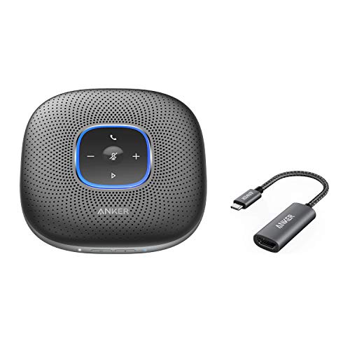 Anker Powerconf & Anker Powerexpand+ Conference Bundle, Bluetooth Speakerphone With Enhanced Voice Pickup And Portable Design, Compact Usb C To Hdmi Adapter For Travel, Supports 4K 60Hz #TOP8
