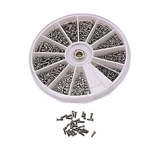 Kit de reparo de óculos Senrise, 600 peças, M1-M1,6, parafuso de aço inoxidável e porca, mini, conju
