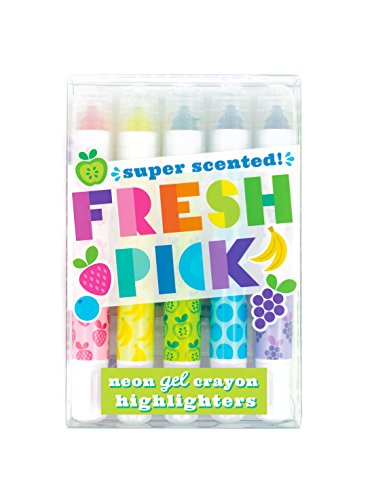 OOLY, Fresh Pick Neon Gel Crayon Highlighters, Set of 5, 133-084