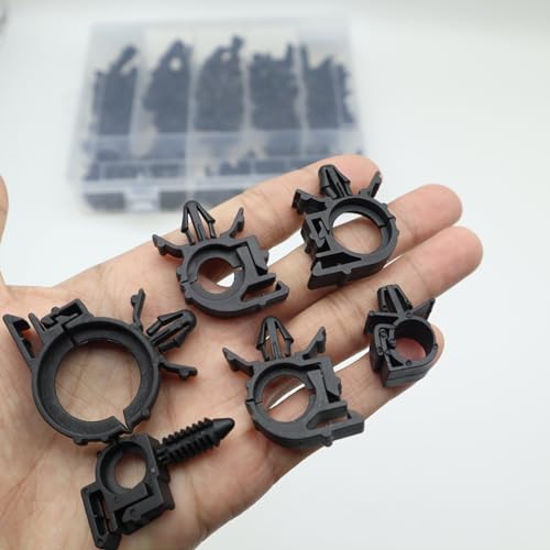 QYIMLI Universal Automotive Wire Loom Clips Kit, Car Engine Bay Wire Harness Routing Clip Replacement Parts for Trucks Cars (60pcs)