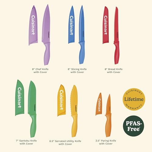 Image of Cuisinart C55-01-12PCKS Collection 12-Piece Knife, Multicolor Advantage-Cutlery-Set, Multi-colored (Pack of 6)