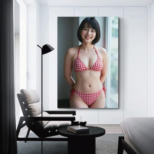 能年玲奈清純な女優写真ポスター シンプルモダン 室内家庭用キャンバス壁飾りプリント画 24x36inch [3]