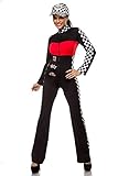 racing overall 90% Polyamid, 10% Elasthan Beautys Love Racing Overall Damen schwarz/rot/weiß, Größe Atixo:M-L