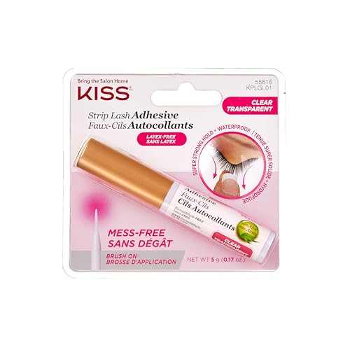 Kiss Products Ever Ez Strip Eyelash Adhesive, Clear, 0.1 Pounds by Kiss Products