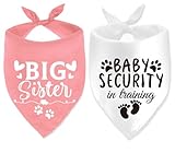 Dog Bandana Pregnancy Announcement Big Sister Doggy Bandana Baby Security in Training Printed Dog Bandanas Baby Announcement Puppy Scarf Pregnancy Pet Bandana for Dogs Pet Scarfs Accessories