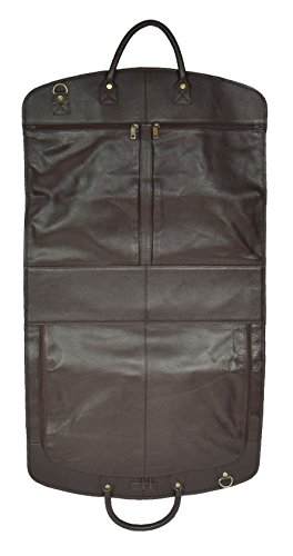 A1 FASHION GOODS Echten weichen Leder Anzug Tragetasche Braun Kleid Abdeckung Reisen Cabin Tasche A173
