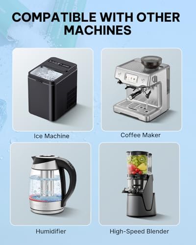 Image of Silonn Ice Maker Cleaner & Descaler | Fast Dissolving, Safe| 100% Pure Citric Acid Descaler Powder, 24 Individually Packaged Pouches, Compatible with All Ice Makers & Coffee Machines