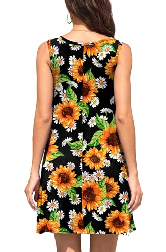 Image of WEACZZY Women Summer Casual Swing T Shirt Dresses Beach Cover up Loose Dress