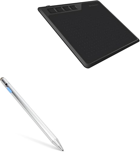 BoxWave Lápiz óptico compatible con Gaomon S620, AccuPoint Active Stylus, lápiz digital electrónico con punta ultra fina, color plateado metálico
