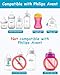 Philips Avent Natural Silicone Sippy Spouts, Grippy and Trainer Cups, 6m+ - 6 Pack