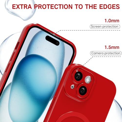 Coque magnétique en silicone iPhone 15 Plus Svanove compatible Magsafe - 5