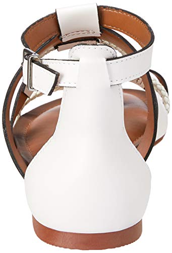 Sandália Tanara Rasteira Corda Branco 36