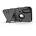 Zizo Bolt Series Compatible with iPhone Xs Max case Military Grade Drop Tested with Tempered Glass Screen Protector Holster Kickstand Gun Metal Gray