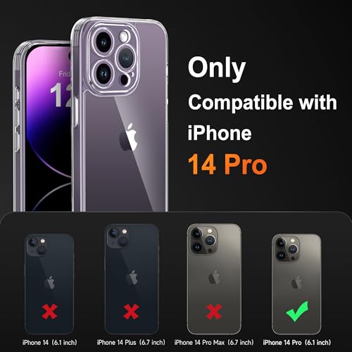 Mootobo for iPhone 14 Pro Case 6.1-Inch, Matte Shockproof Bumper Phone Cover - Image 3