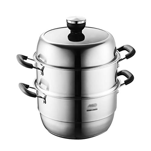 Marmite à soupe multicouche 26-30 cm pour cuisson simultanée gaz et induction