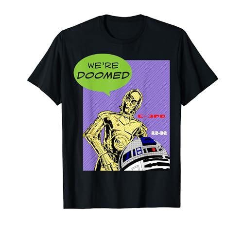 DISNEY STAR WARS C-3PO R2-D2 プリント 152100003 Tシャツ