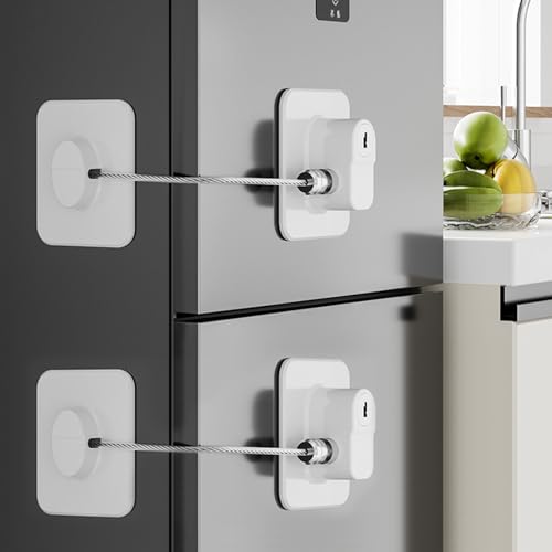 Reviews de Cajón-lavavajillas más recomendados. 42 KIZZHISI Cerraduras de seguridad para niños (paquete de 2), cerradura para refrigerador con llaves, para refrigerador, gabinetes, cajones, lavavajillas, inodoro y cerradura para...