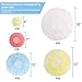 ReDeMM 50 Reusable Elastic Food Bowl Storage Covers - Variety of 5 translucent stretchable sizes and colors - Alternative to foil - plastic wrap- clingwrap - BPA Free - Microwave safe for leftovers