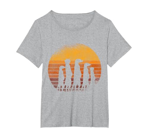 Meerkat Squad Meerkat T-Shirt, Women's Plus, Heather Grey, 5X