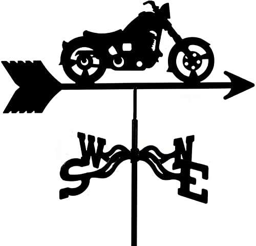 Girouette de moto pour patio contre la monotonie du jardin ornement extérieur durable