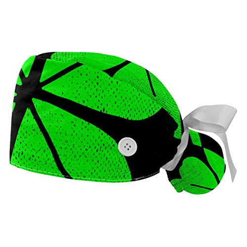 Chapeaux de travail respirants JDEZ (lot de 2) casquettes bouffantes trèfle pour hommes et femmes