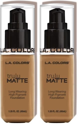 Image of L.A. COLORS Truly Matte Foundation, Warm Caramel CLM362 (Pack of 2)