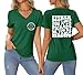 Funny Pickle Shirts Women Either You Love Pickles Or You're Wrong Letter T-Shirt Sarcastic Pickle Lover Tees Tops Dark Green