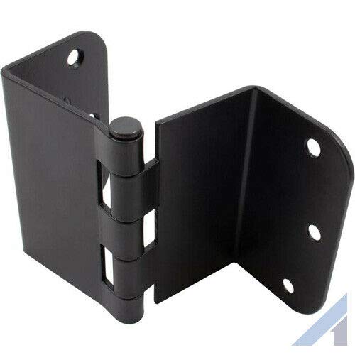 Danika 3.5 Inch Swing Clear Offset Door Hinge Matte Black 5/8 Inch Radius | #TOP25