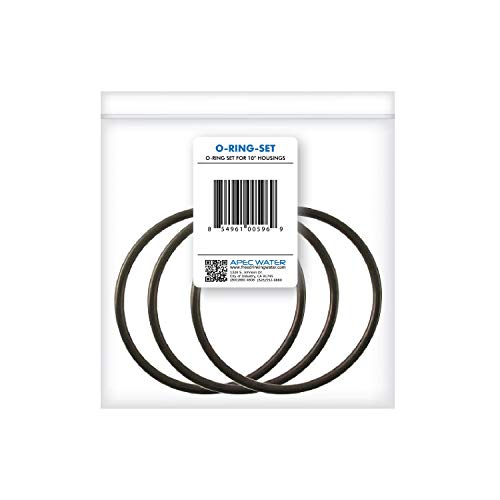 Apec Water Systems Set 3 Pcs 3.5" O.d. Replacement O-Ring For Reverse Osmosis Water Filter Housings, 3 Count (Pack Of 1), Black #TOP4