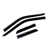 Sizver Smoked Window Visors/Wind Rain Deflector Rain Guard For 2015-2017 Ford F-150 ^SUPER CAB ONLY!
